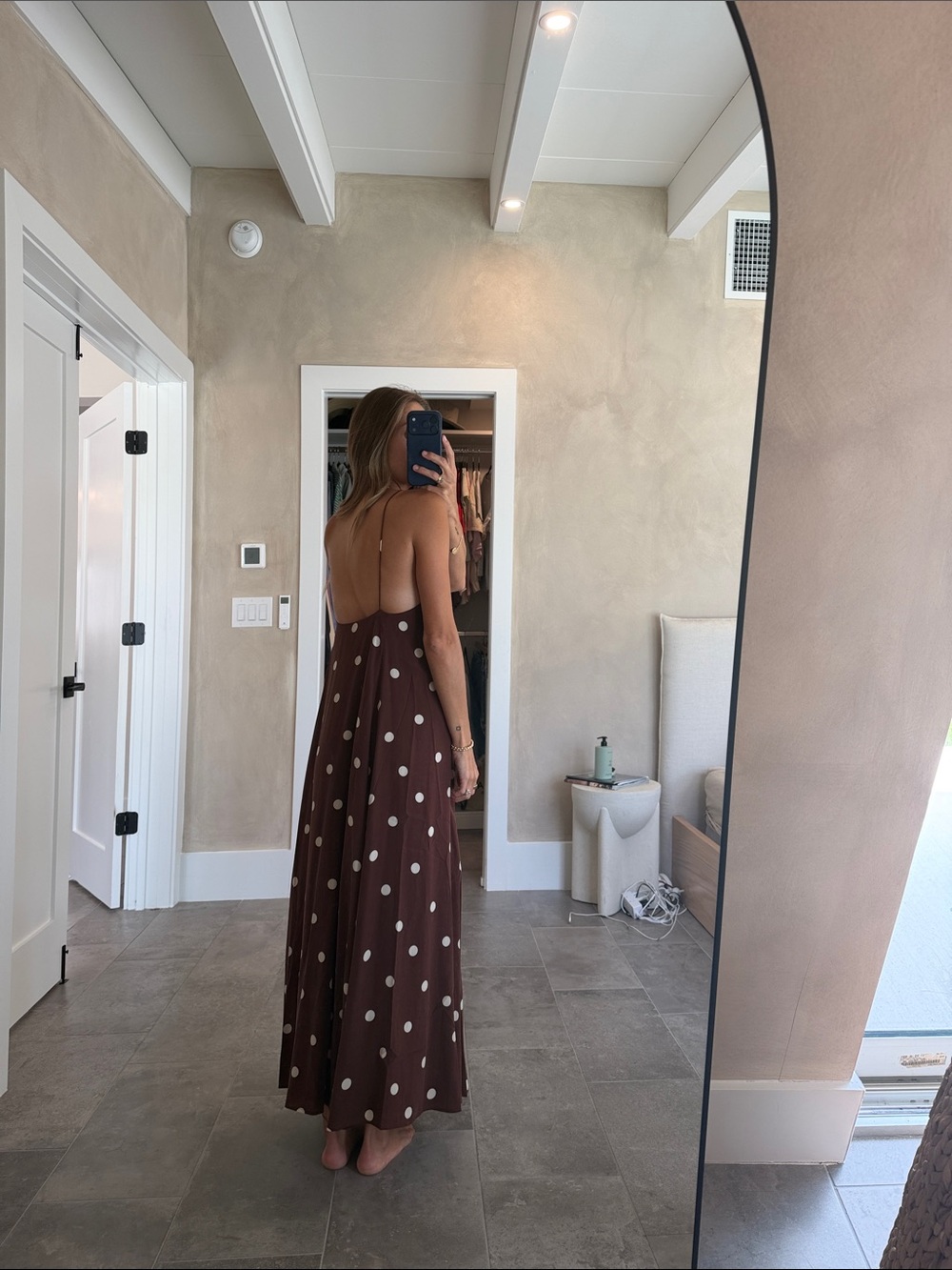 Sezane Giuseppa Dress - Ecru Polka Dots - Picture 4 of 7